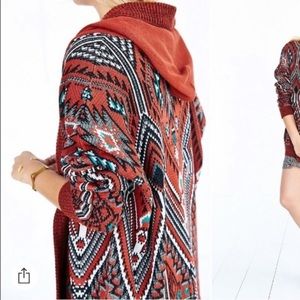 Tribal Knit Chunky Cardigan